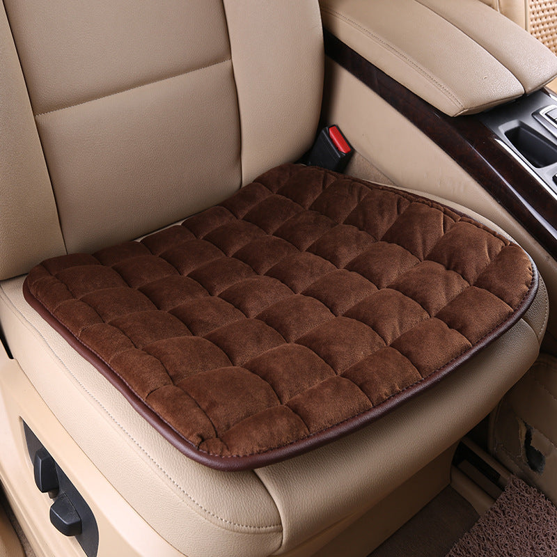 Plush Car Seat Cushion Set – Non-Slip, Tie-Free Design, Universal Fit, Comfortable and Stylish