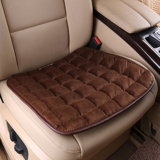 Car Plush Cushion Three-piece Set Tie-free Non-slip Without Backrest