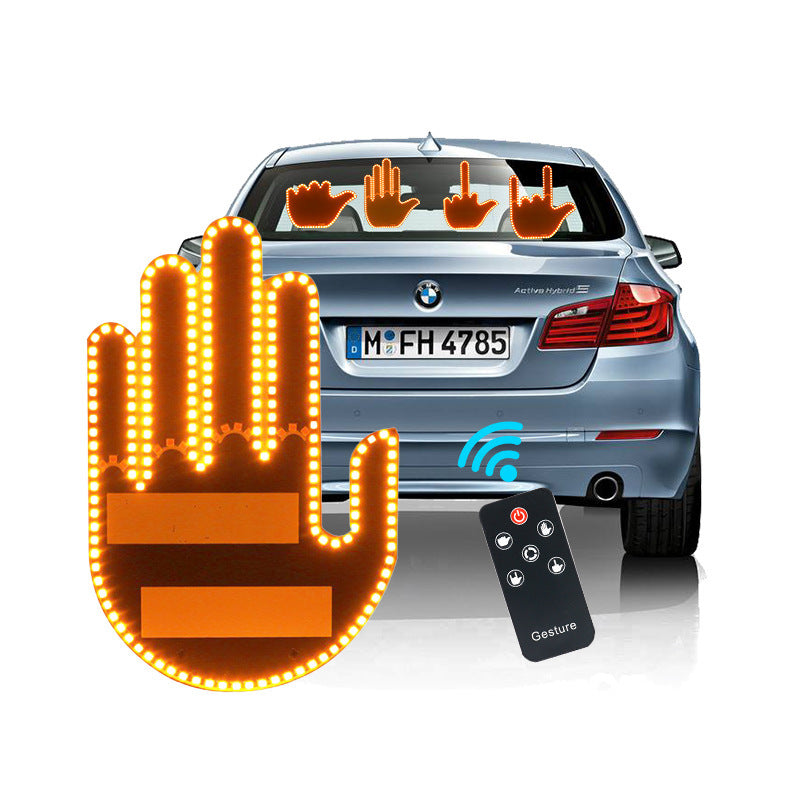 Multi-Function LED Finger Lights for Cars – Emergency Warning, Signal Indicators & Safety Tool