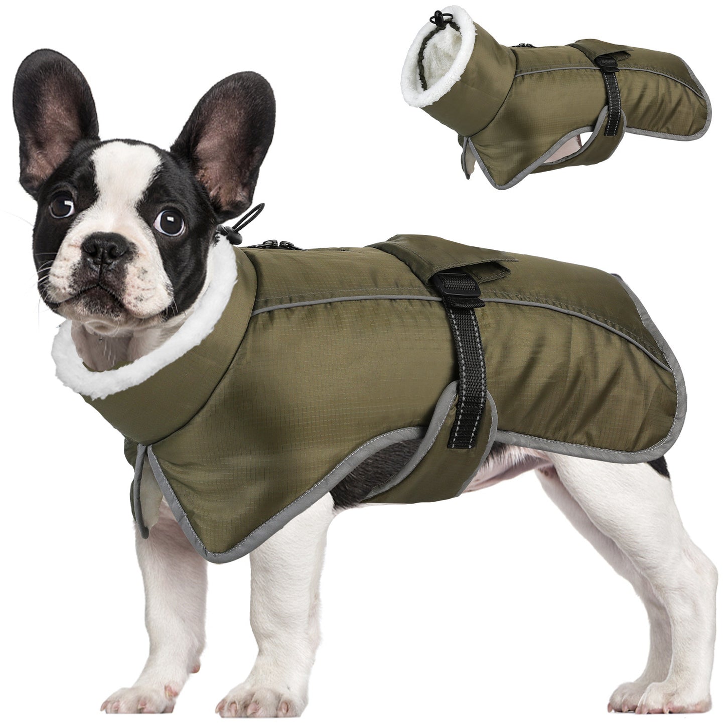 Pet Autumn And Winter Clothes Thick Warm Waterproof Cold-proof Cotton Coat Pet Clothing Dog Clothes