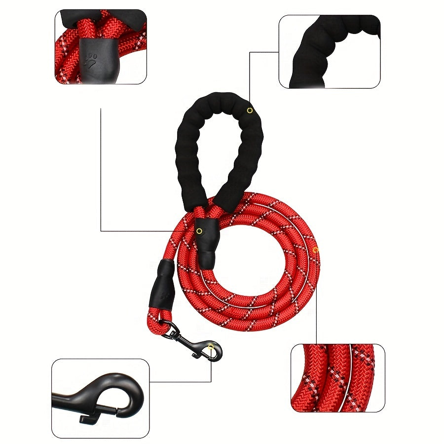 Hands-Free Dog Leash with Adjustable Waist Belt – Elastic Jogging Lead, Reflective Harness & Padded Handle for Running, Walking, and Training