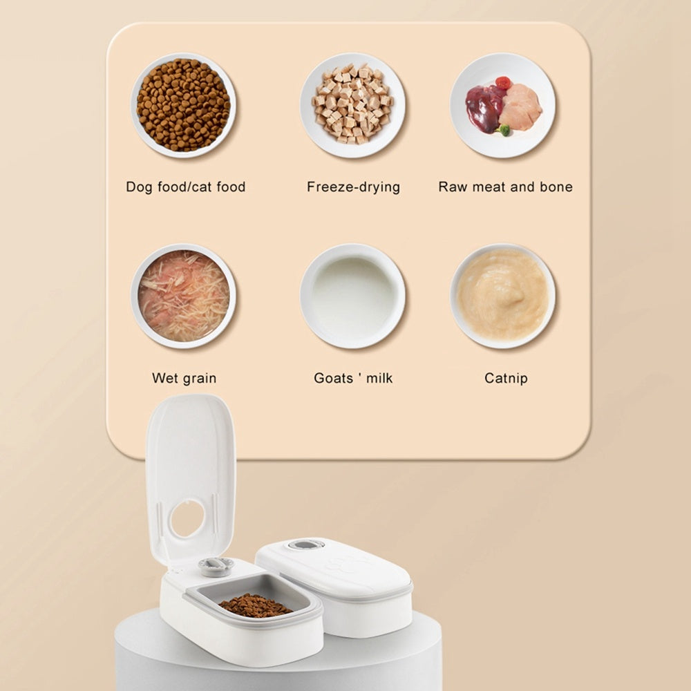 Smart Automatic Pet Feeder – Stainless Steel Food Dispenser with Timer for Cats & Dogs, Convenient Auto Feeding Solution