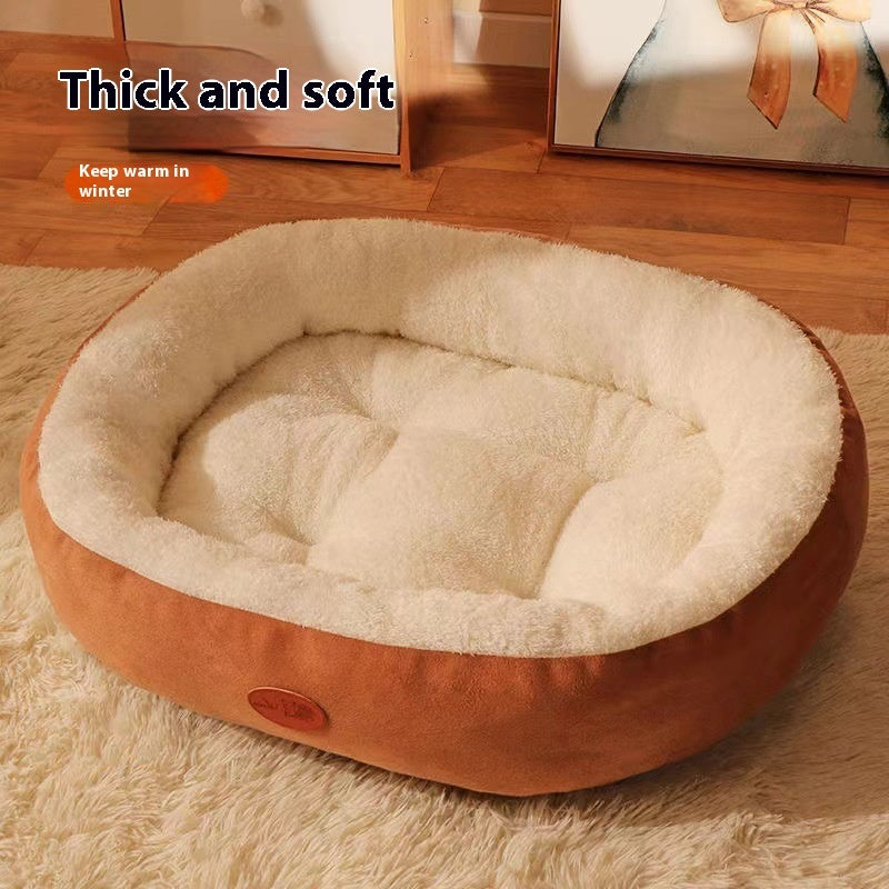 Winter Warm Thickened Cat Nest Pet Bed Four Seasons Universal