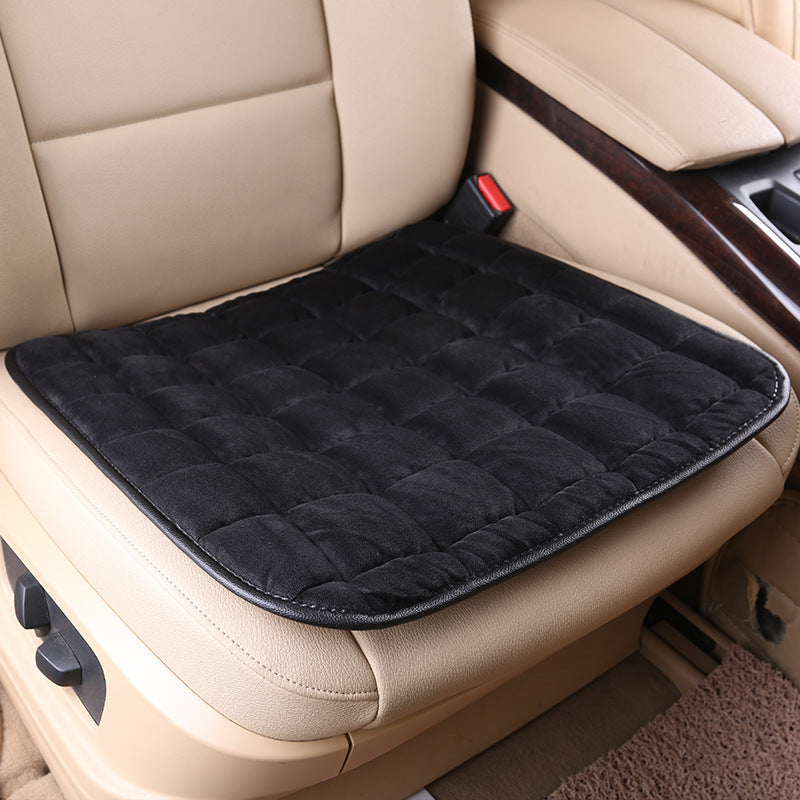 Plush Car Seat Cushion Set – Non-Slip, Tie-Free Design, Universal Fit, Comfortable and Stylish