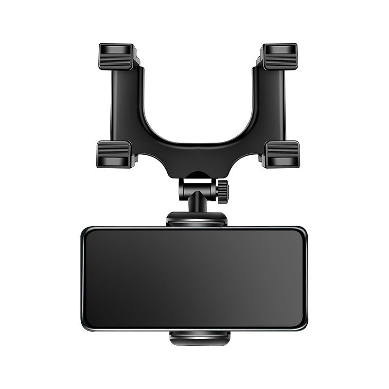 Adjustable Rearview Mirror Phone Mount – Clip-On Car Navigation Holder for Easy Hands-Free Use