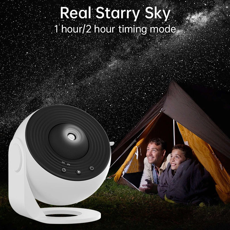 360° Rotating Galaxy Starry Night Light Projector – Planetarium Lamp for Kids’ Bedroom, Valentine's Day, Wedding, and Party Decorations