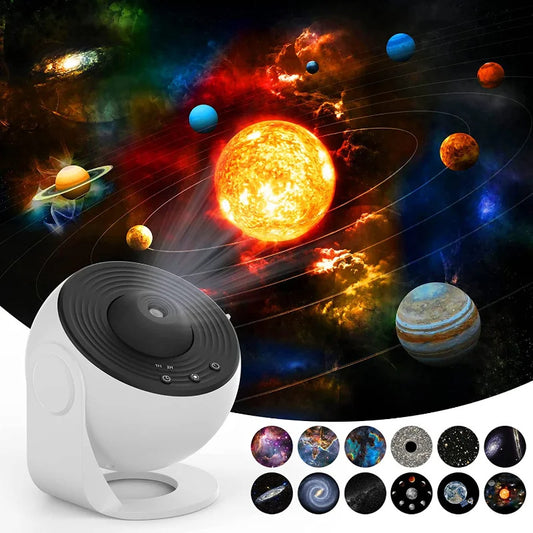 360° Rotating Galaxy Starry Night Light Projector – Planetarium Lamp for Kids’ Bedroom, Valentine's Day, Wedding, and Party Decorations