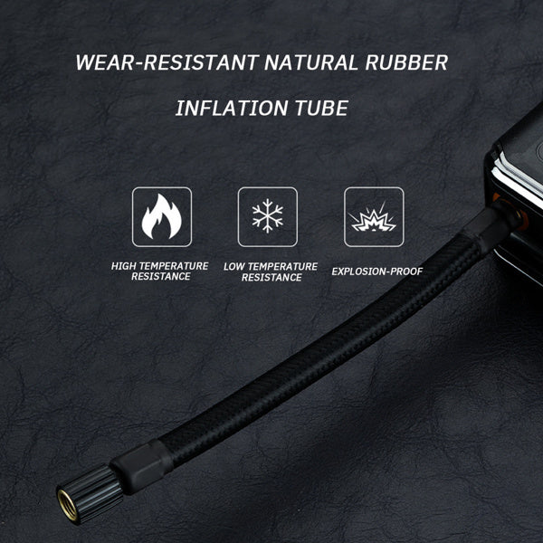 Portable Mini Tire Inflator & Air Compressor – LED Digital Display, Built-in Light, Power Bank Function for Cars & Bikes