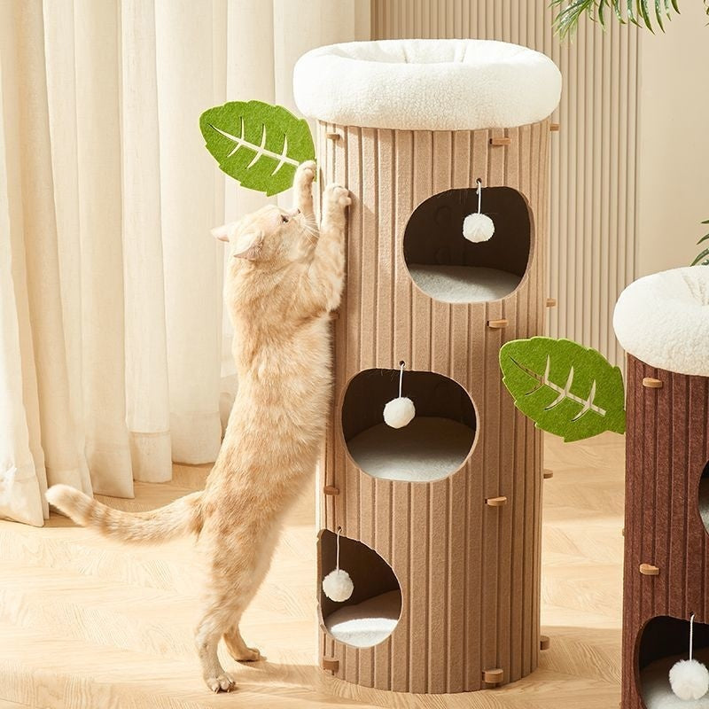 Cat Scratch Board Felt Nest Four Seasons Universal Tree Pet Supplies