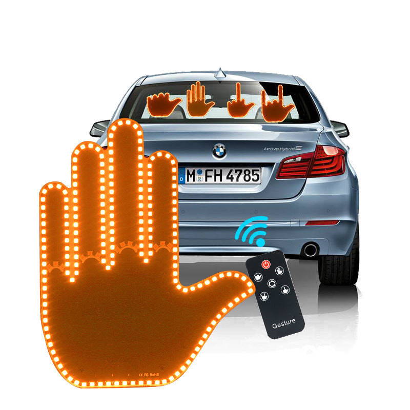 Multi-Function LED Finger Lights for Cars – Emergency Warning, Signal Indicators & Safety Tool