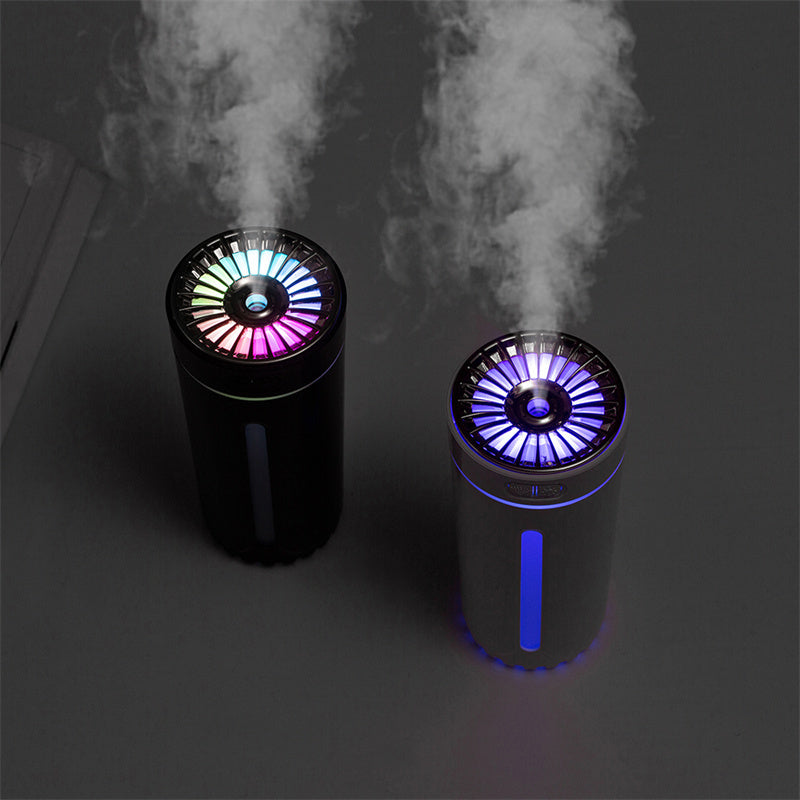 Rechargeable Wireless Air Humidifier with Colorful LED Lights – Ultrasonic Cool Mist Diffuser & Purifier for Car, Home, and Office