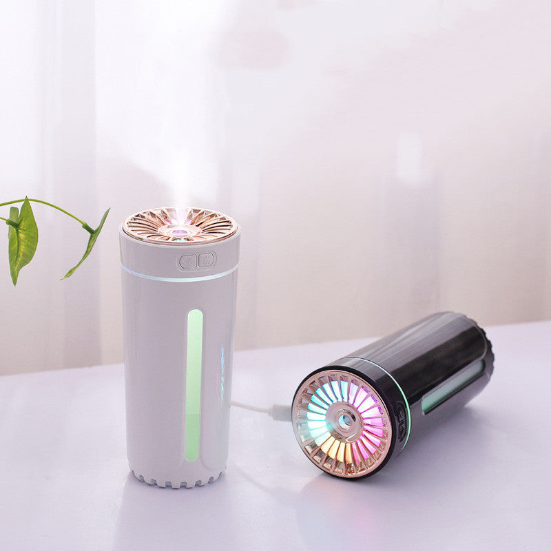 Rechargeable Wireless Air Humidifier with Colorful LED Lights – Ultrasonic Cool Mist Diffuser & Purifier for Car, Home, and Office