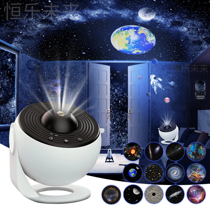 360° Rotating Galaxy Starry Night Light Projector – Planetarium Lamp for Kids’ Bedroom, Valentine's Day, Wedding, and Party Decorations