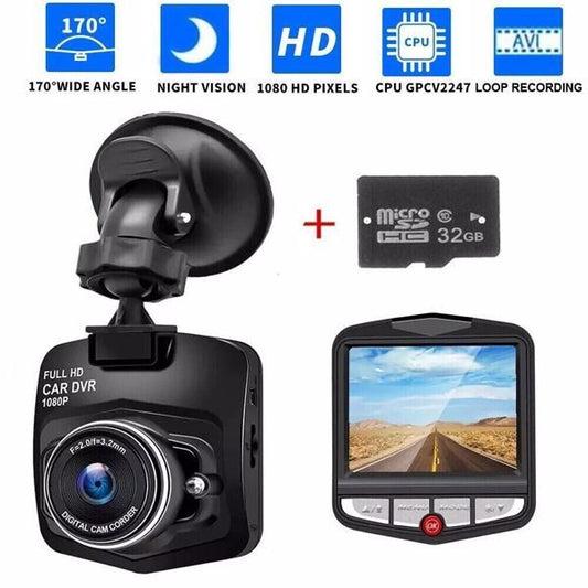 2.4-Inch Full HD 1080P Dash Cam – Front & Rear Car Camera with Night Vision and G-Sensor