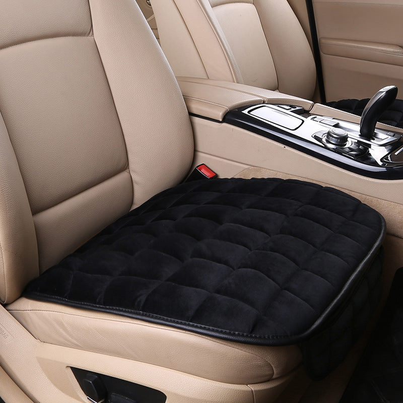 Plush Car Seat Cushion Set – Non-Slip, Tie-Free Design, Universal Fit, Comfortable and Stylish