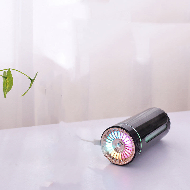 Rechargeable Wireless Air Humidifier with Colorful LED Lights – Ultrasonic Cool Mist Diffuser & Purifier for Car, Home, and Office