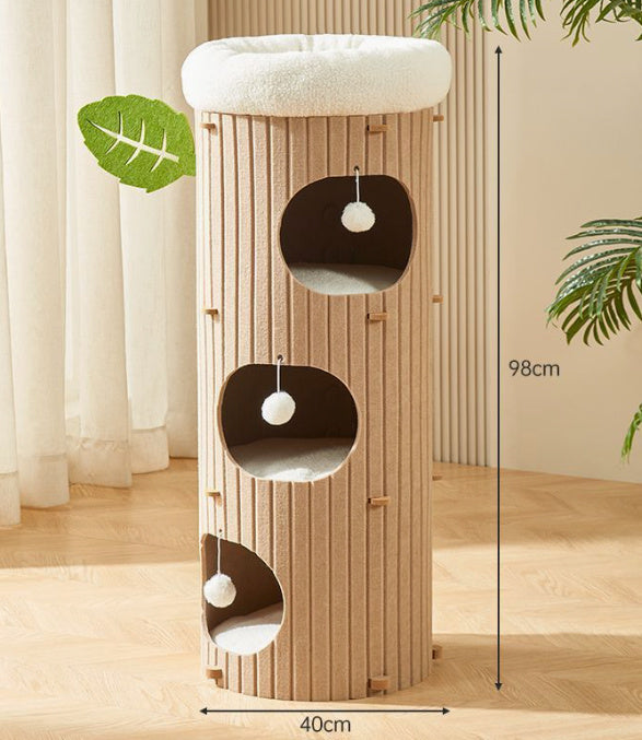 Cat Scratch Board Felt Nest Four Seasons Universal Tree Pet Supplies