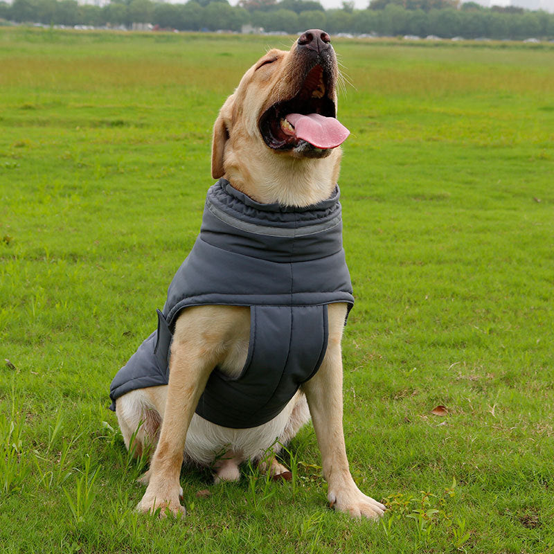 Pet Coat Cold-Proof Warm Rain-Proof Clothe Big Dog Clothing Corgi Clothes Dog Trench