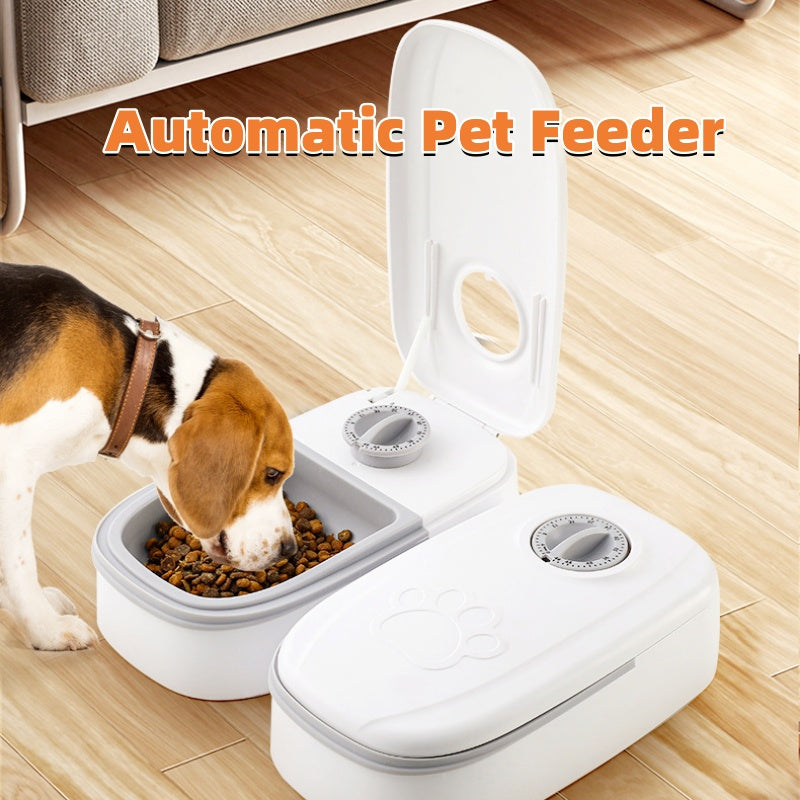 Smart Automatic Pet Feeder – Stainless Steel Food Dispenser with Timer for Cats & Dogs, Convenient Auto Feeding Solution