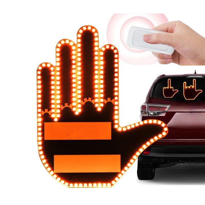 Multi-Function LED Finger Lights for Cars – Emergency Warning, Signal Indicators & Safety Tool