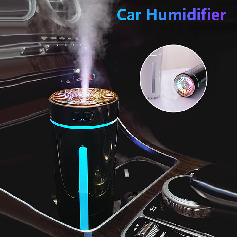 Rechargeable Wireless Air Humidifier with Colorful LED Lights – Ultrasonic Cool Mist Diffuser & Purifier for Car, Home, and Office