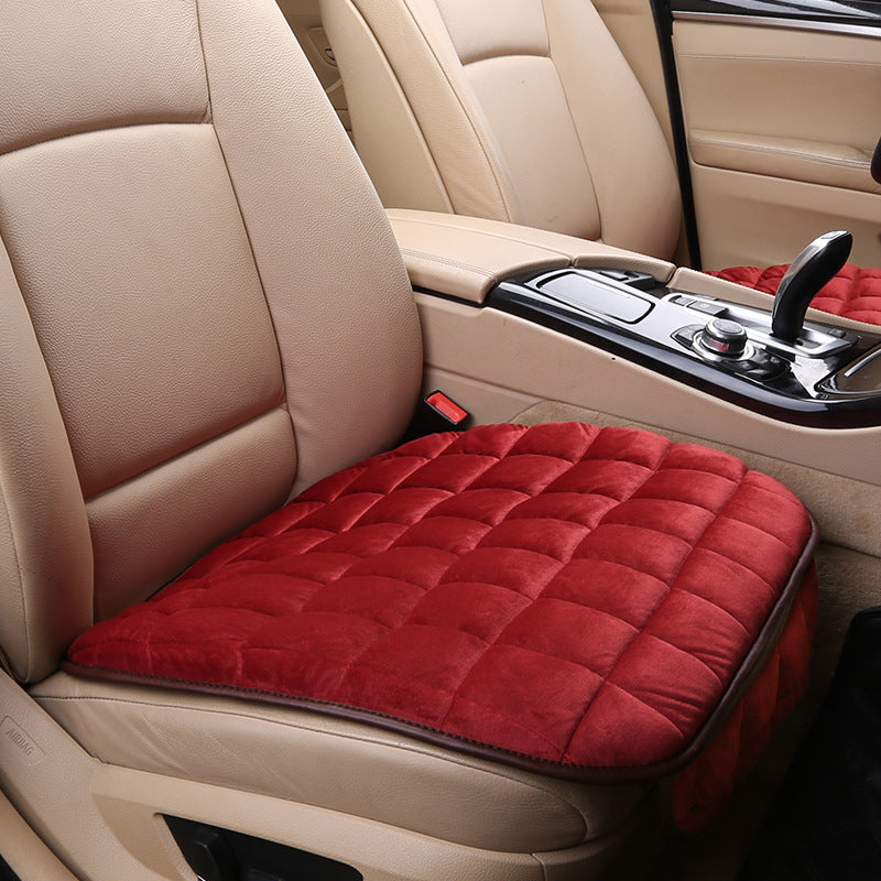 Plush Car Seat Cushion Set – Non-Slip, Tie-Free Design, Universal Fit, Comfortable and Stylish