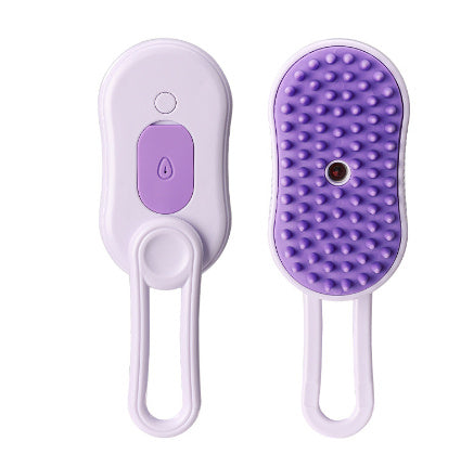 3-in-1 Electric Pet Grooming Brush for Cats & Dogs – Steam, Massage, and Hair Removal Comb with Spray for Easy Grooming