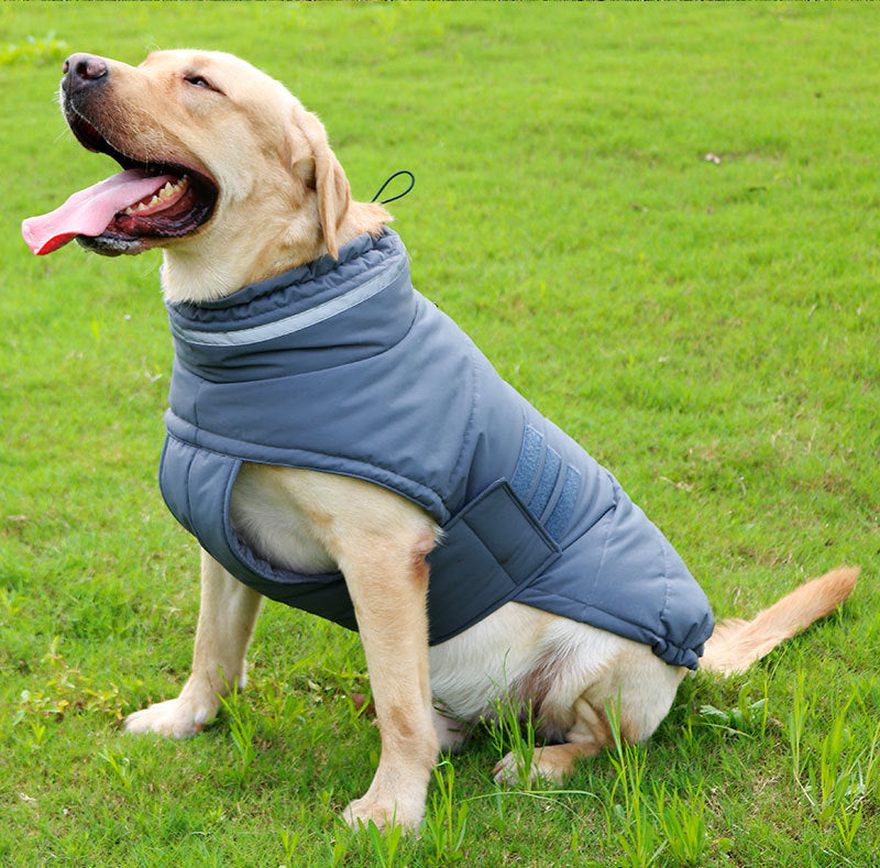 Pet Coat Cold-Proof Warm Rain-Proof Clothe Big Dog Clothing Corgi Clothes Dog Trench